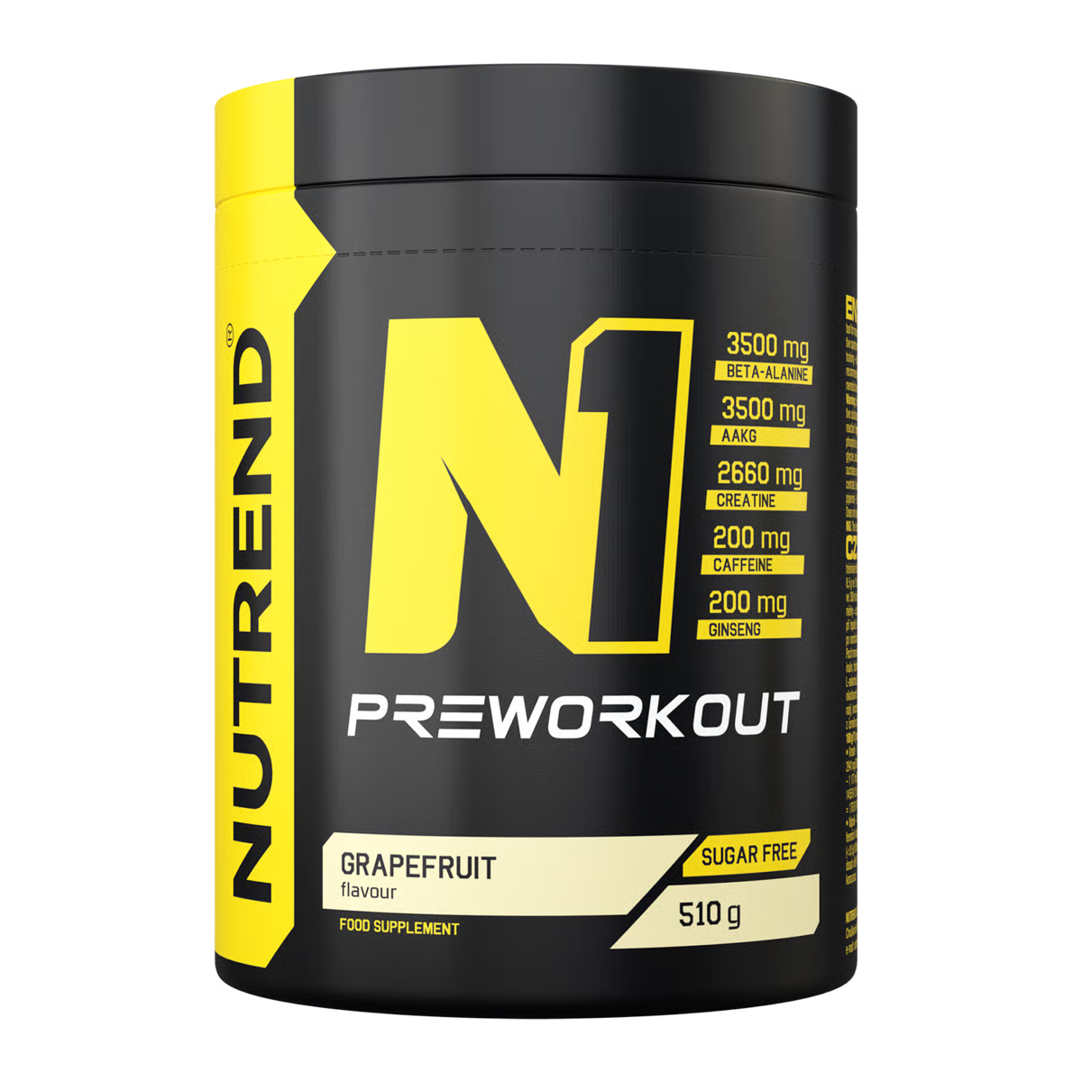 Nutrend - N1 Pre Workout (510 grams - Grapefruit)