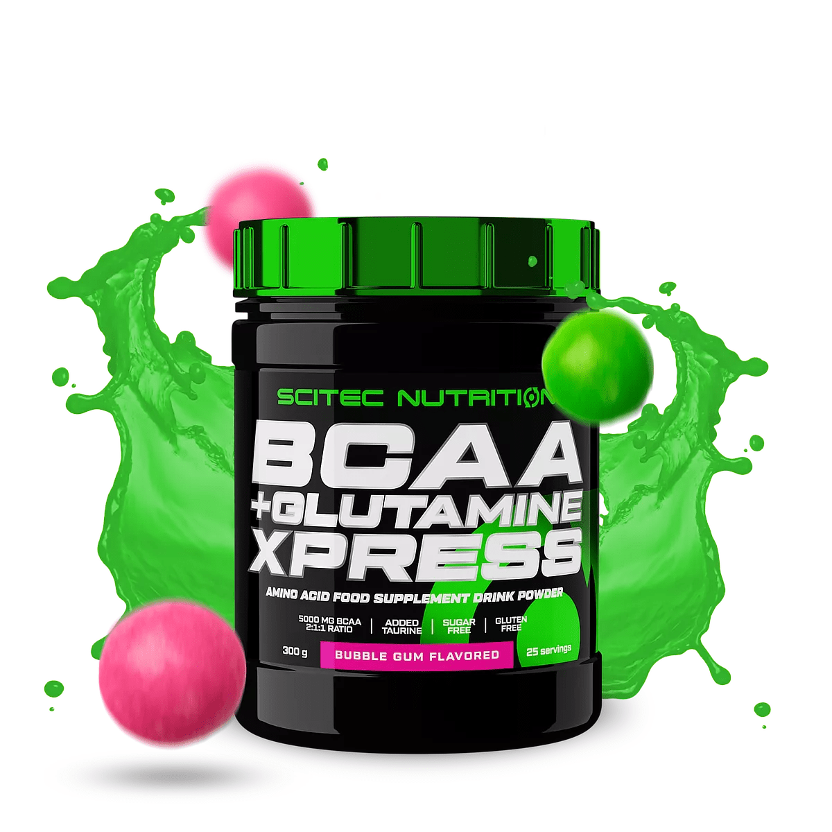 Scitec Nutrition - BCAA + Glutamine Xpress (300 grammes - Bubble Gum)