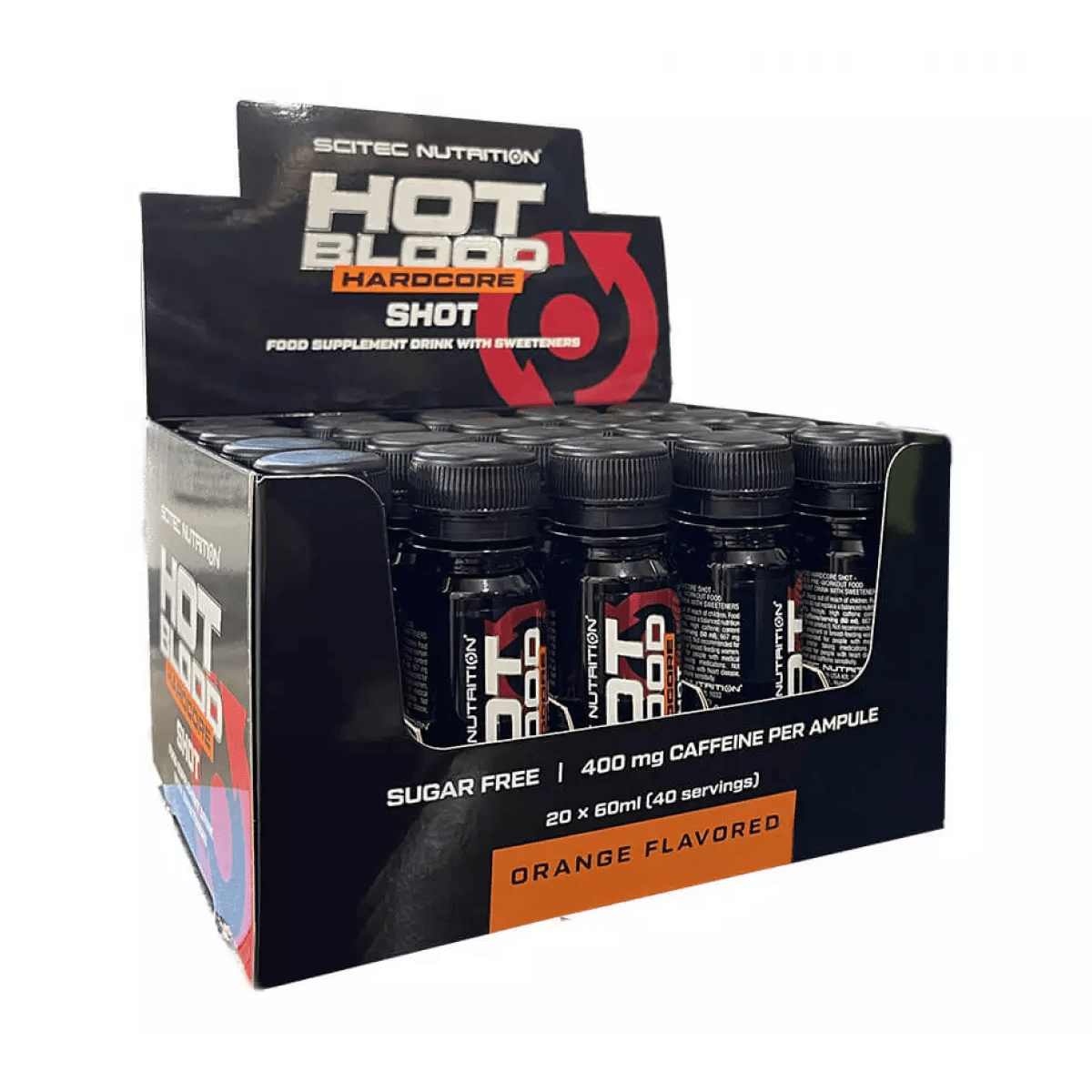 Scitec Nutrition - Hot Blood Hardcore Shot (20 x 60 ml - Orange)
