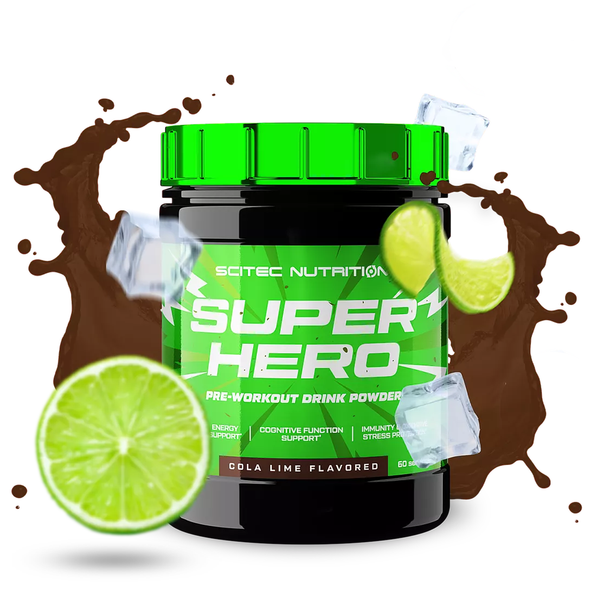 Scitec Nutrition - Superhero Pre-Workout (285 gram - Cola/Lime)